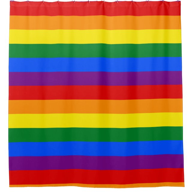 LGBT-Regenbogenflagge Duschvorhang (Vorderseite)