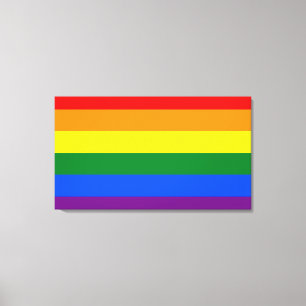 LGBT-Regenbogenflagge Leinwanddruck
