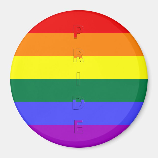 LGBT-Regenbogenflagge Magnet (Vorne)
