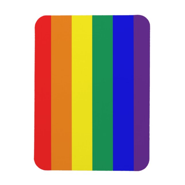 LGBT-Regenbogenflagge Magnet (Vertikal)