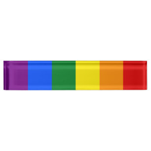 LGBT-Regenbogenflagge Namensplakette