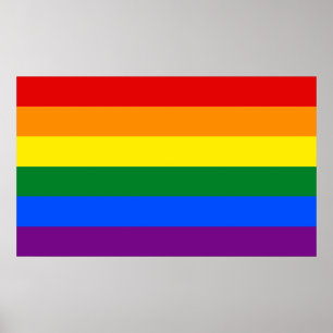 LGBT-Regenbogenflagge Poster