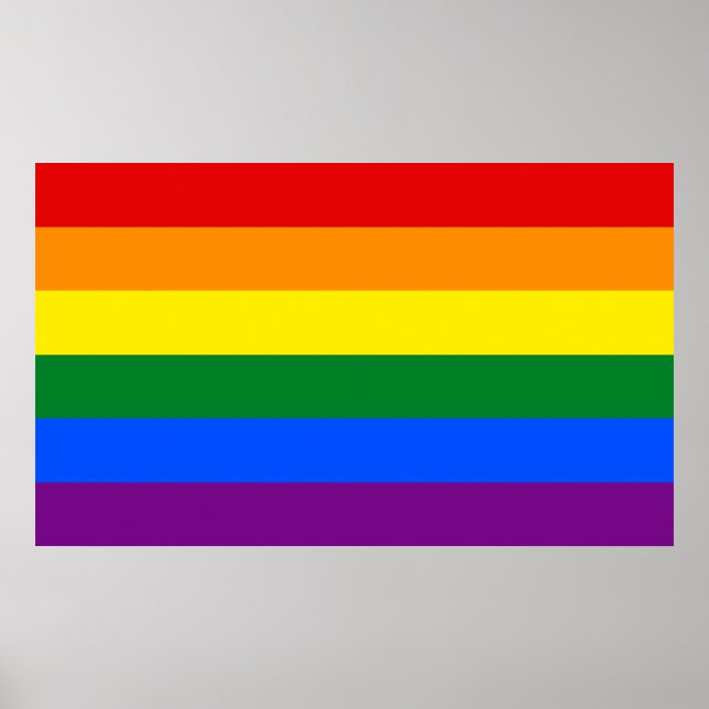 LGBT-Regenbogenflagge Poster (Vorne)