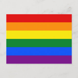 LGBT-Regenbogenflagge Postkarte