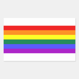 LGBT-Regenbogenflagge Rechteckiger Aufkleber
