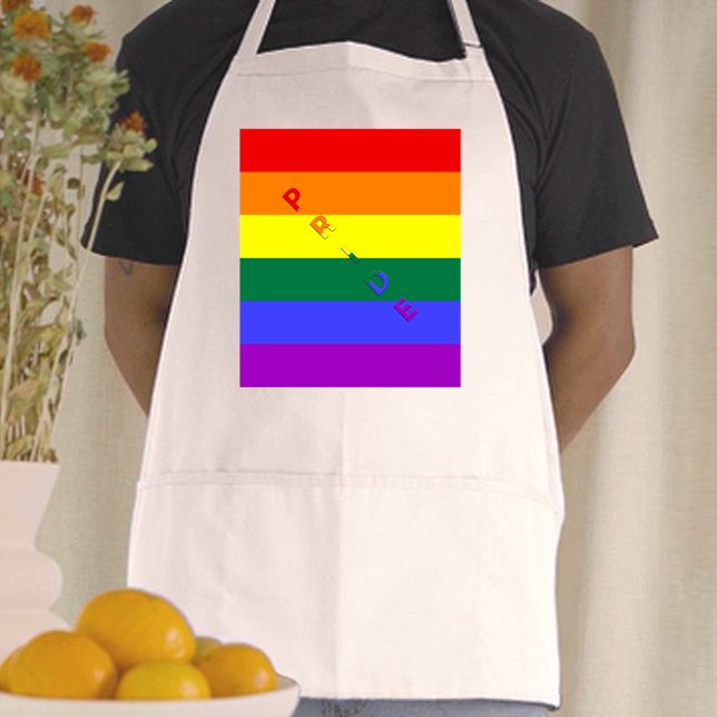 LGBT-Regenbogenflagge Schürze (LGBT Pride Rainbow Flag Adult Apron)