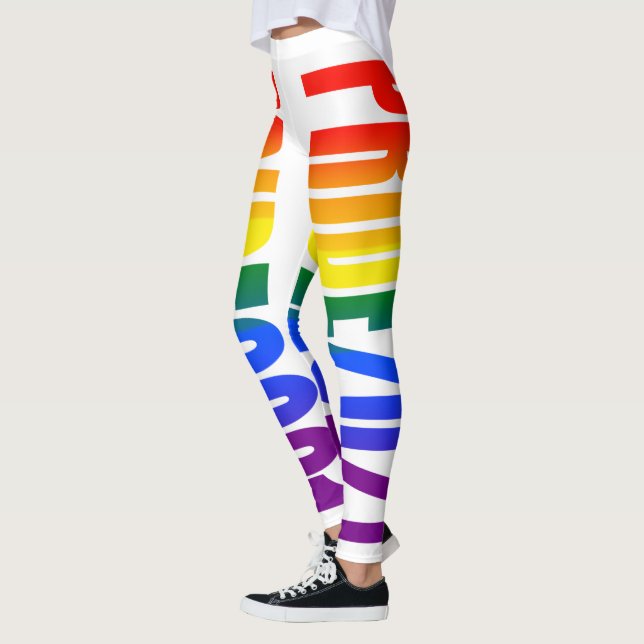 LGBT-Regenbogenflagge Text Gay Pride 2021 LGBTQ Leggings (Links)
