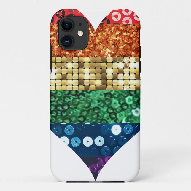 lgbt Regenbogenherz Case-Mate iPhone Hülle (Rückseite)