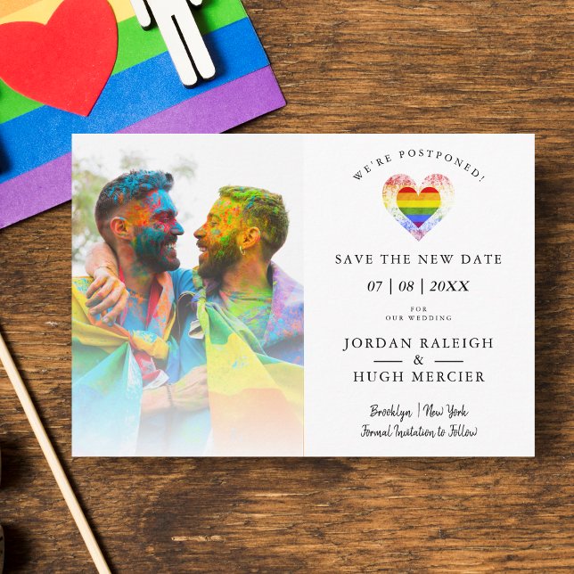 LGBT-Regenbogenherz Rett Neuer Termin auf Hochzeit (Von Creator hochgeladen)