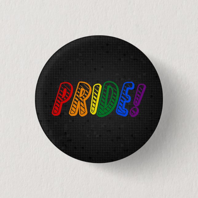 LGBT-Regenbogenpresse Button (Vorderseite)