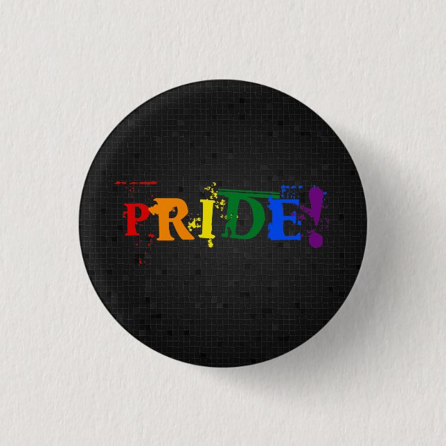 LGBT-Regenbogenpresse Button (Vorderseite)