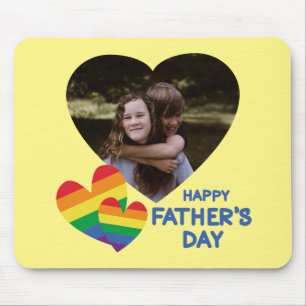 LGBT-Regenbogenschmerzen Vatertag Mousepad