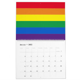 Lgbt Regenbogenstreifen Farben Lgbtq Gay Pride Fla Kalender