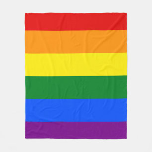 LGBT-Regenbogenstreifen Fleecedecke