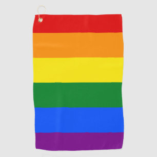 LGBT-Regenbogenstreifen Golfhandtuch