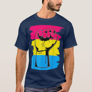LGBT Resist Faust Vintage Hand Panseual Flag Pan T-Shirt