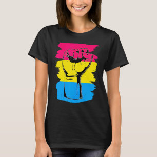 LGbt Resist Fest Vintage Hand Pansexual Flag Pan P T-Shirt