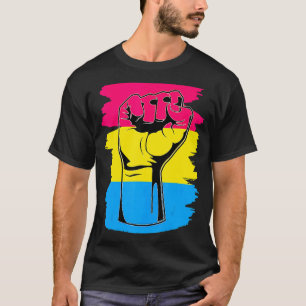 LGbt Resist Fest Vintage Hand Pansexual Flag Pan P T-Shirt
