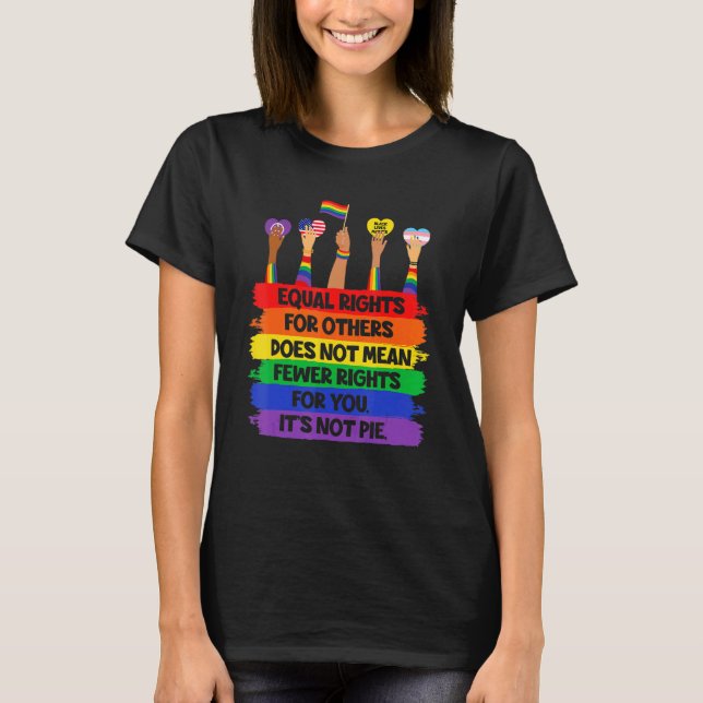 LGbt Retro Fist Liebe gleiche Rechte Es ist kein K T-Shirt (Vorderseite)