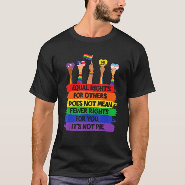 LGbt Retro Fist Liebe gleiche Rechte Es ist kein K T-Shirt (Vorderseite)