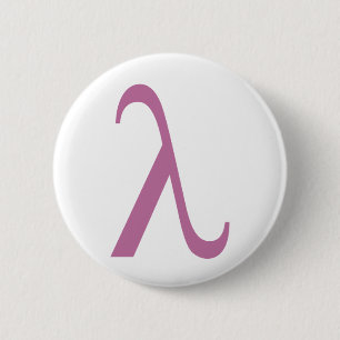 LGBT rosa Lamda Symbol Button