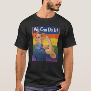 LGBT Rosie The Riveter, wir können es machen Rosey T-Shirt