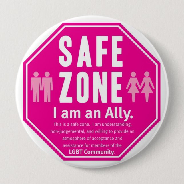 LGBT Safe-Zone Button (Vorderseite)