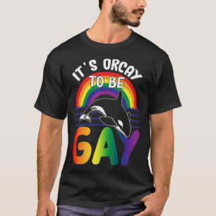 LGBT Schwertwal Es ist Orcay, schwul zu sein Regen T-Shirt