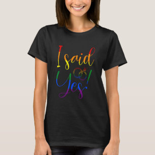 LGBT Schwule Verlobung Hochzeit Junggeselle Teil T-Shirt
