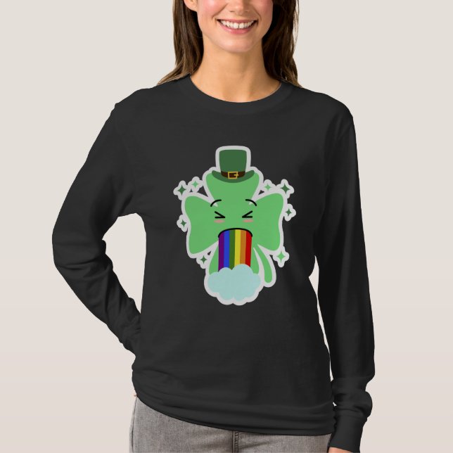 LGBT Shamrock Drinking St Patricks Paddys Day Team T-Shirt (Vorderseite)