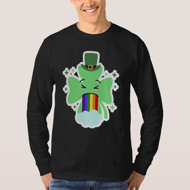 LGBT Shamrock Drinking St Patricks Paddys Day Team T-Shirt (Vorderseite)