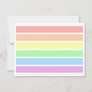 LGBT Soft Light Pastell Gay Pride Rainbow Postcard Postkarte