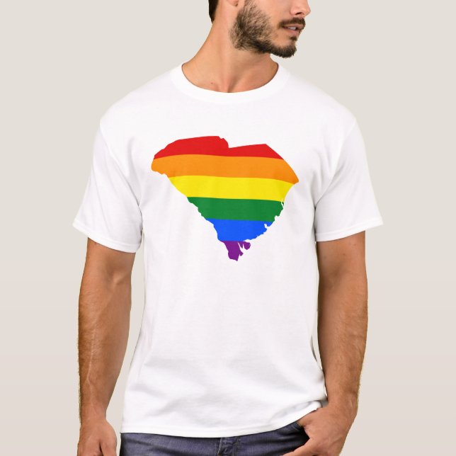 LGBT South Carolina, T - Shirt der US-Staatsflagge (Vorderseite)