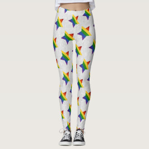 LGBT-Star-Glitzer Leggings