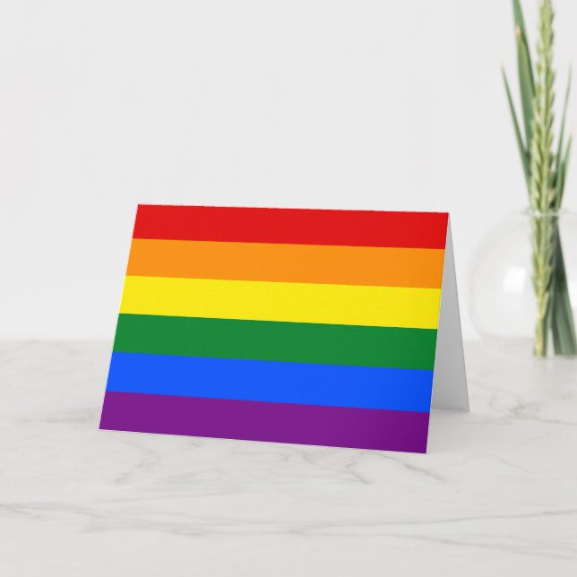 LGBT-Stolperflagge Karte (Vorderseite)