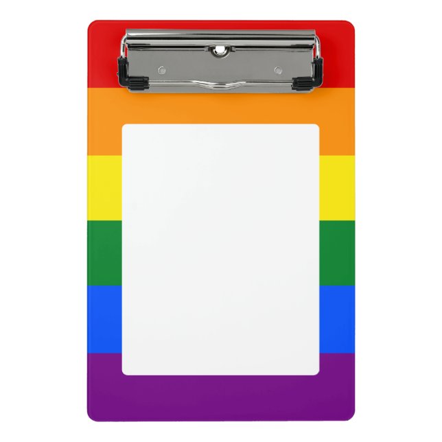 LGBT-Stolperflagge Mini-Zwischenablage Mini Klemmbrett (Vorderseite)