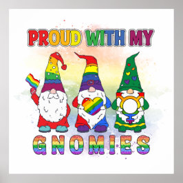 LGBT stolz auf meine Gnomen Poster