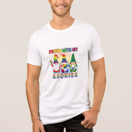 LGBT stolz auf meine Gnomen Tri-Blend Shirt