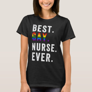 Lgbt Stolz Bester Schwuler Krankenpfleger Aller Ze T-Shirt