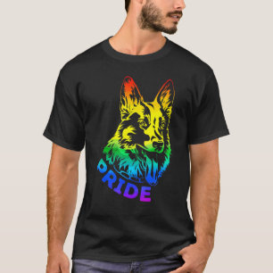 Lgbt Stolz Deutscher Schäferhund Unterstützung Reg T-Shirt
