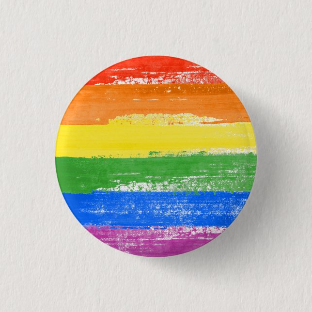 LGBT Stolz Farbe Button (Vorderseite)
