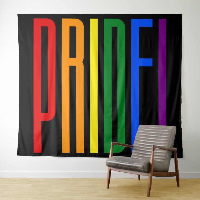 LGBT Stolz-färbt bunte Regenbogen-Flagge Gay Pride Wandteppich (Beispiel (Horizontal))