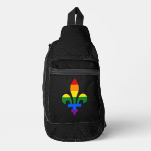 LGBT-Stolz fleur-de-lis Crossbody Bag