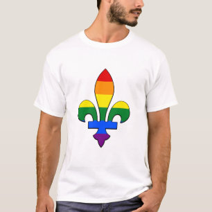 LGBT-Stolz-fleur-de-lis-T-Shirt T-Shirt