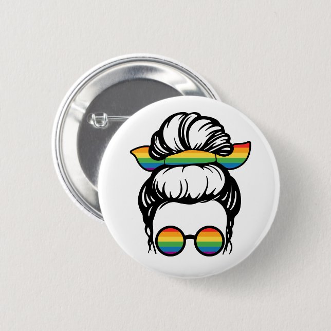 LGBT-stolz. Gay-Liebe Button (Vorne & Hinten)