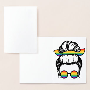 LGBT-stolz. Gay-Liebe Folienkarte