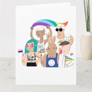 LGBT+Stolz. GAY Liebe. Regenbogenflagge. Karte