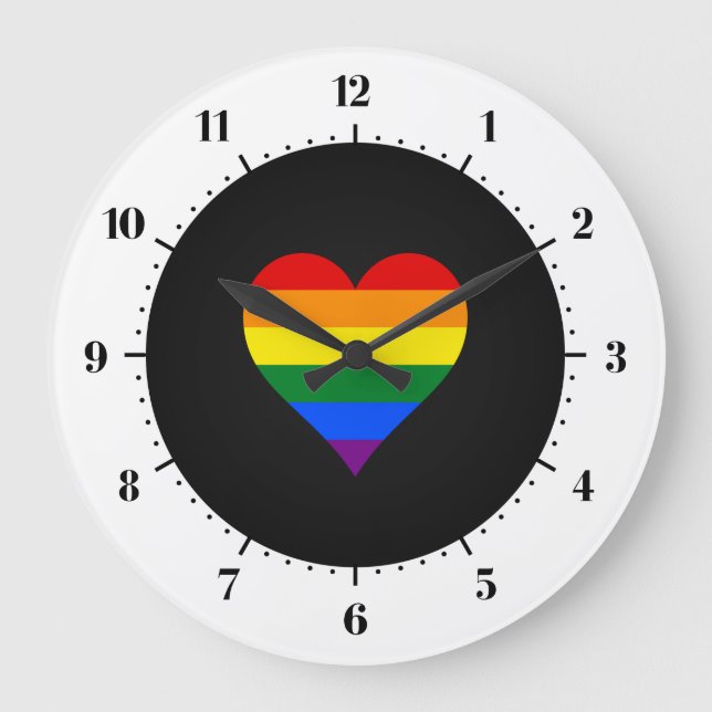 LGBT-Stolz - Große Uhr (Vorderseite)