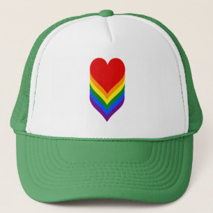 LGBT Stolz Herz Trucker Hat Truckerkappe