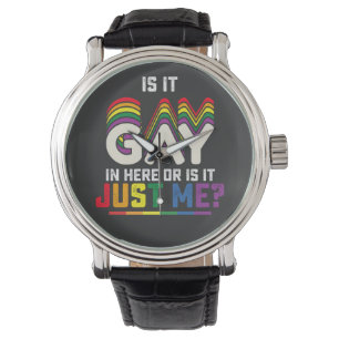 LGBT Stolz Ist Es Schwul Hier Drinnen Oder Bin Ich Armbanduhr